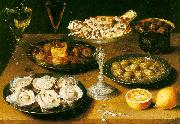 Osias Beert Still Life with Oysters and Pastries china oil painting reproduction